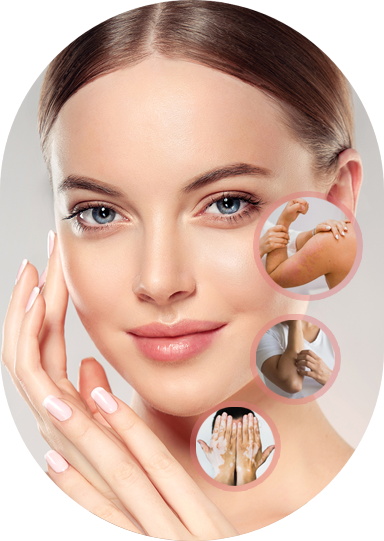 Patient receiving professional facial treatment for glowing skin