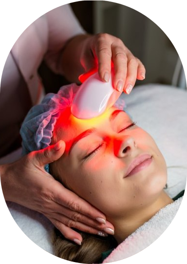 Professional dermatologist using laser for hyperpigmentation correction